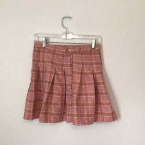 Skirts - New and Unused Pink Plaid Pleated Skirt Skirts - New and Unused Pink Plaid Pleated Skirt